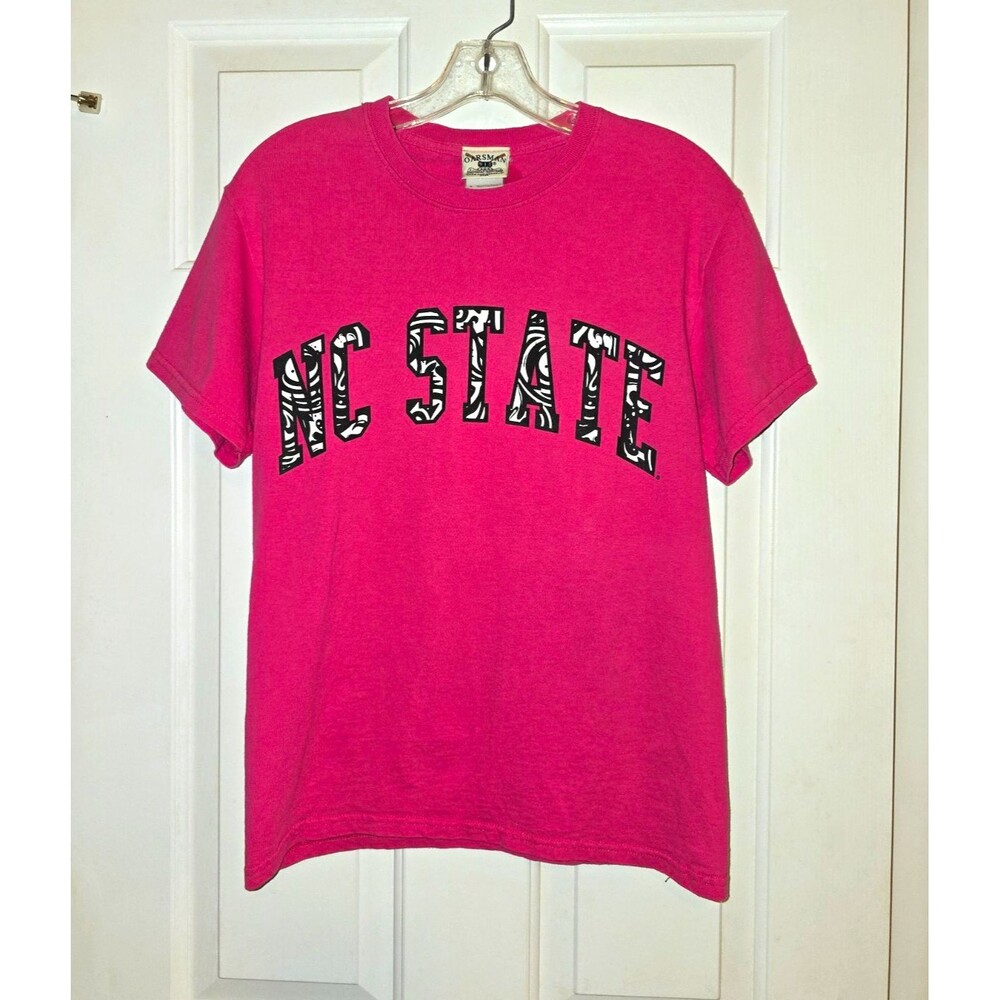 NC State University Pink Graphic T-Shirt - Size Small - Sporty Wolfpack Gear